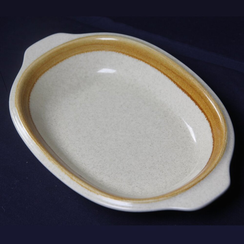 Vintage - Mikasa “Stone Manor” Stoneware Oval Serving Dish